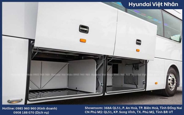 Khoang hành lý Universe diện tích chứa lên đến 625 kg