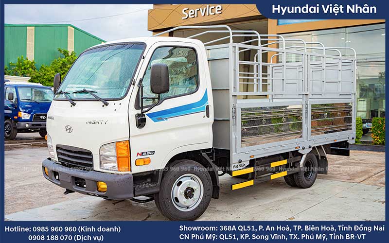 Hyundai n250 tải 2 tấn 5 thùng bạt