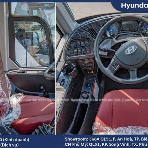 Trang bị nội thất khoang lái Hyundai 47 chỗ Exito