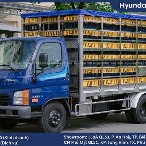 Xe tải 2 tấn N500LA chở gia cầm 120 lồng