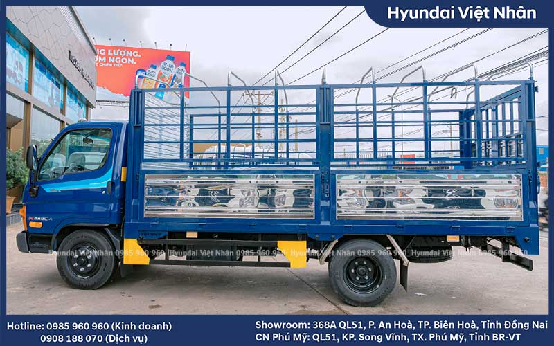 Hyundai 2.5 tấn thùng bạt 3m5 - New Mighty N550LA