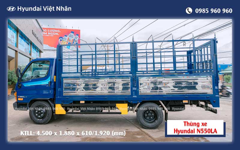 Hyundai 2.5 tấn thùng lớn 4m5 N550LA