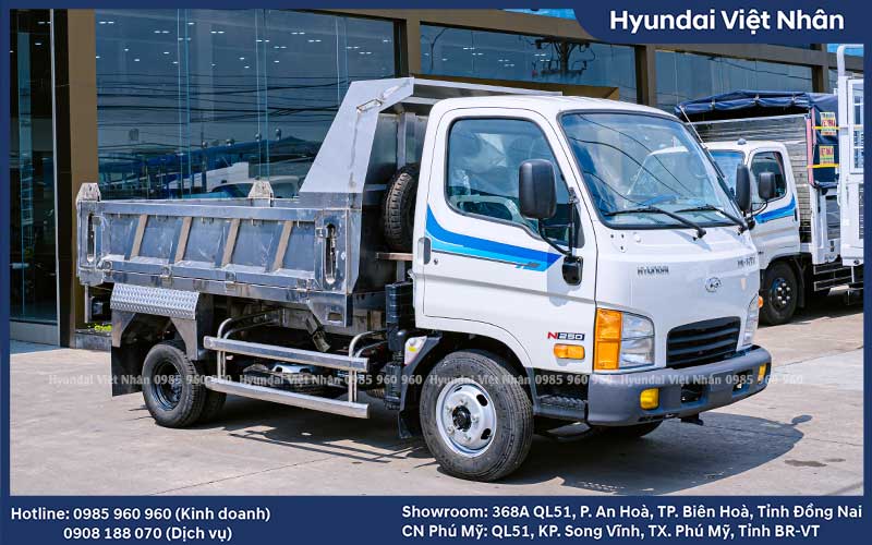 Xe ben Hyundai N250 2.4 khối full inox