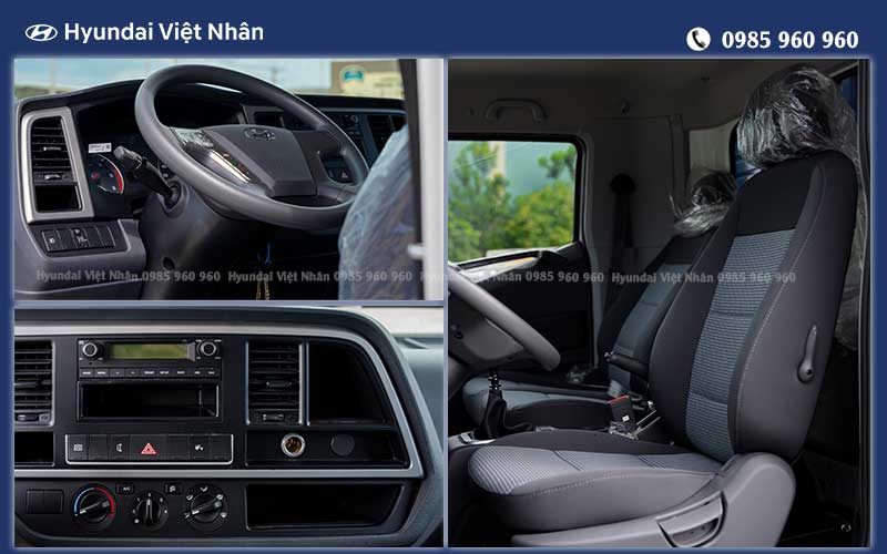 Nội thất xe tải Hyundai 5 tấn EX900