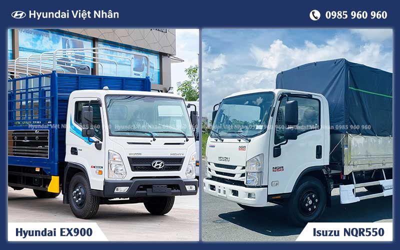 Các dòng xe 5 tấn Hyundai và Isuzu