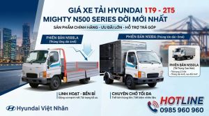 Giá xe N500 Series tải từ 1.9 tấn - 2.5 tấn