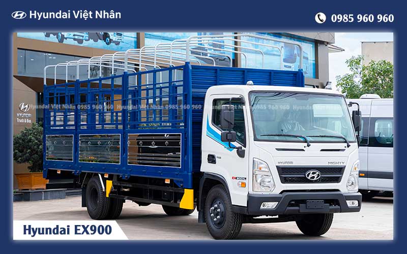 Hyundai 5 tấn EX900 mẫu mới thùng dài 5m7 & 6m3