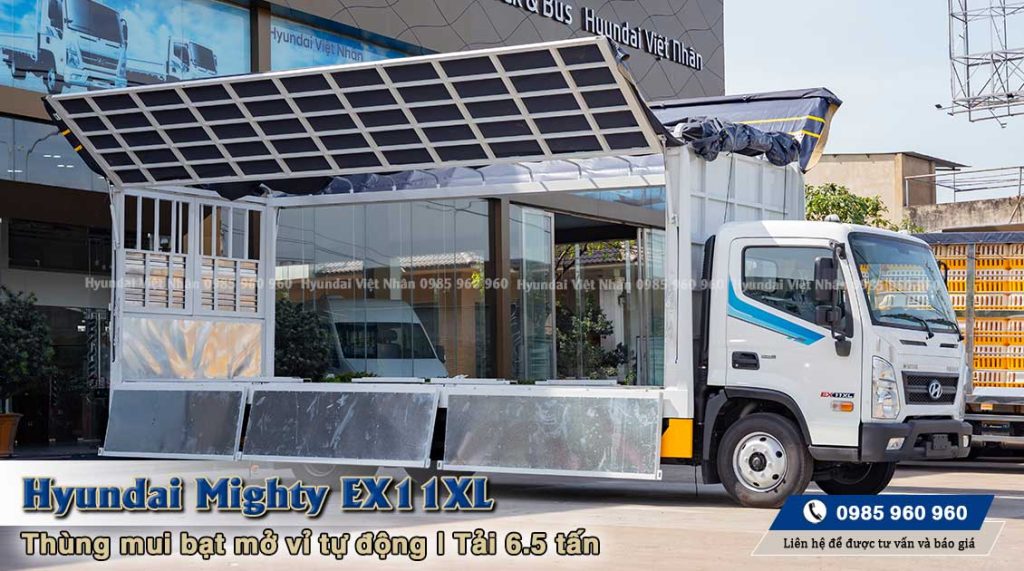 Hyundai 7 tấn EX11XL mui bạt mở vỉ tự động