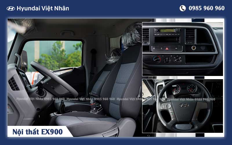 Xe tải 5 tấn Hyundai EX900 nội thất