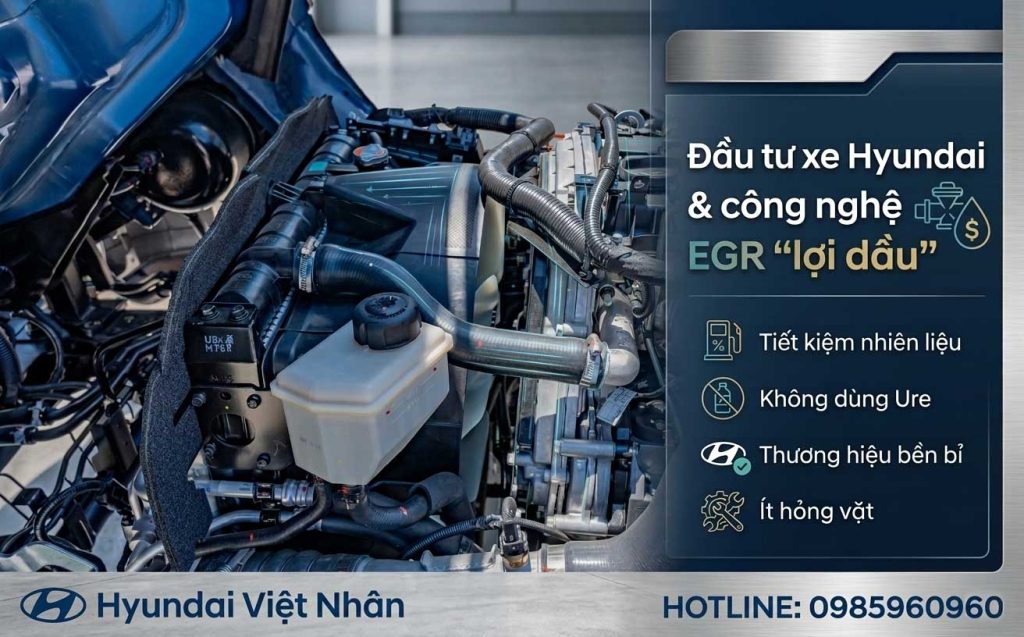 Đầu tư xe Hyundai và công nghệ EGR "lợi dầu"