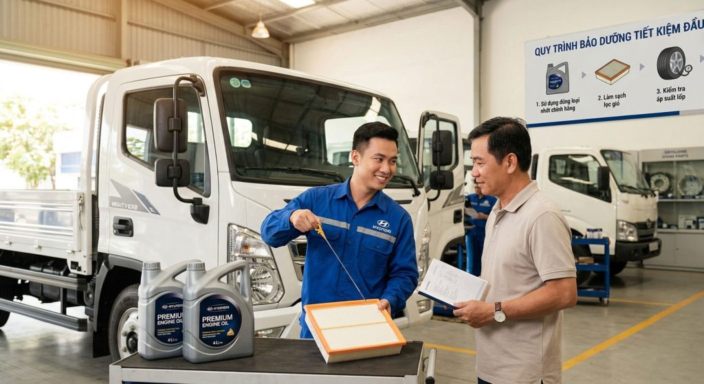 Bảo dưỡng định kỳ giúp tiết kiệm nhiên liệu